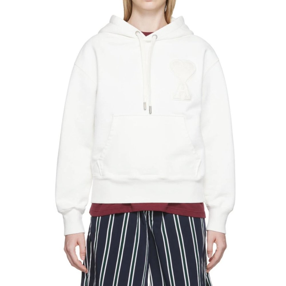 AMI ALEXANDRE MATTIUSSI White Ami de Cœur Hoodie BRAND NEW!!! WITH TAG!!!